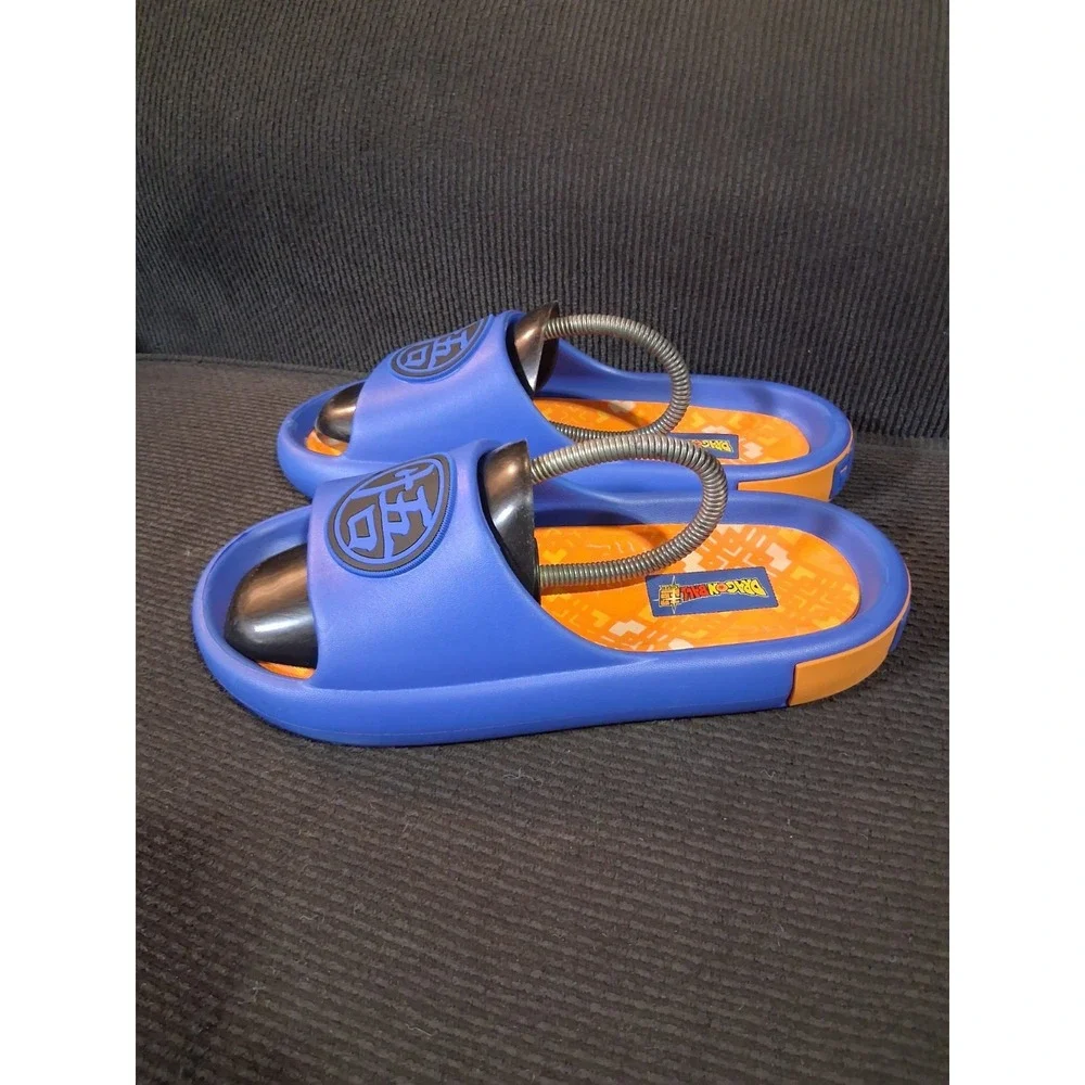 Dragon Ball Z Shoes Mens Size 8 Blue Goku Slide Sandals Jiren‎ Cell Majin Buu